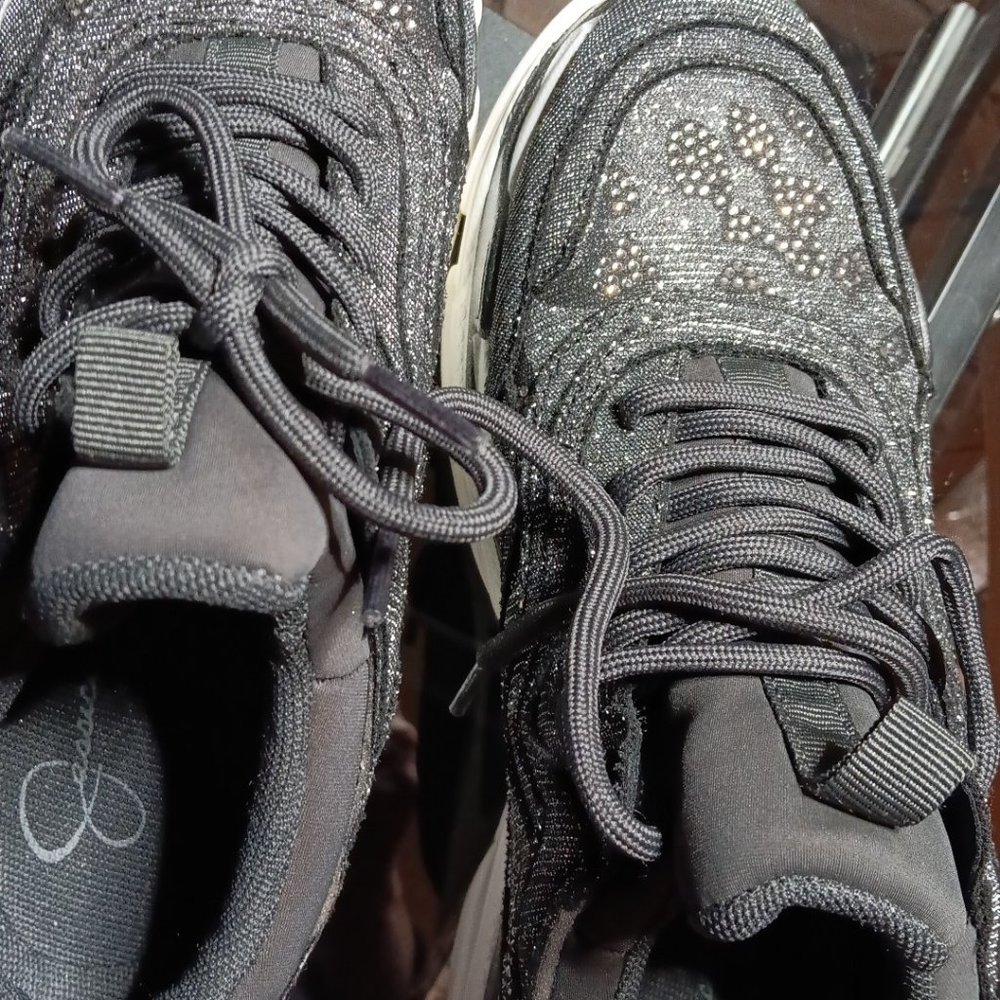 JESSICA Simpson  Speedey 2 Metallic retro chunky Sneakers - Picture 6 of 16